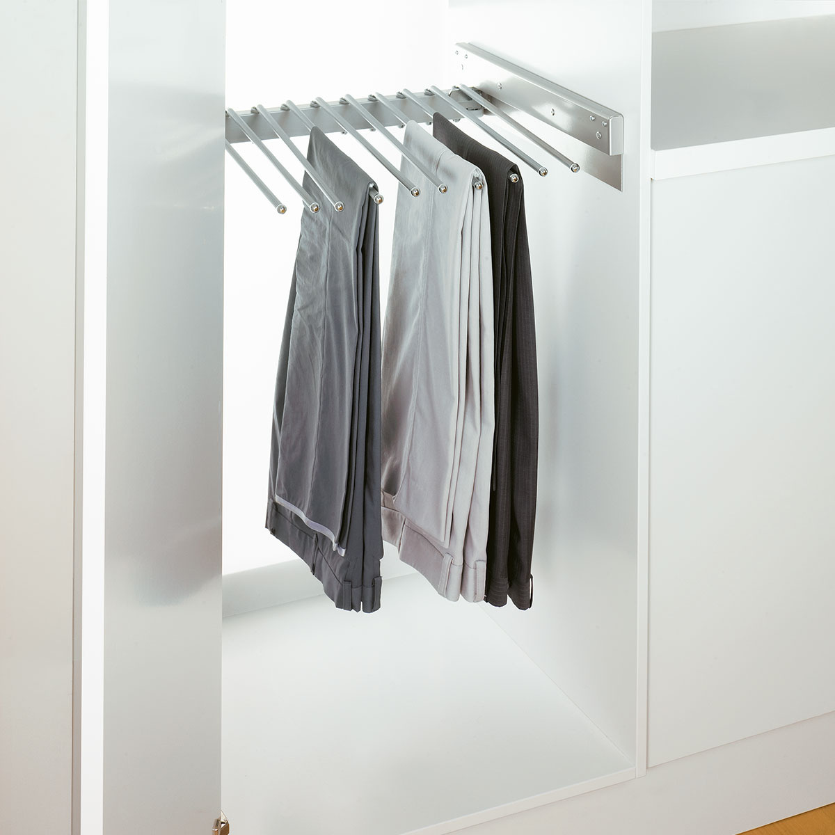 Pull out trouser rail semi solid interior  Bedrooms  Wardrobes By  Wiemann Uk