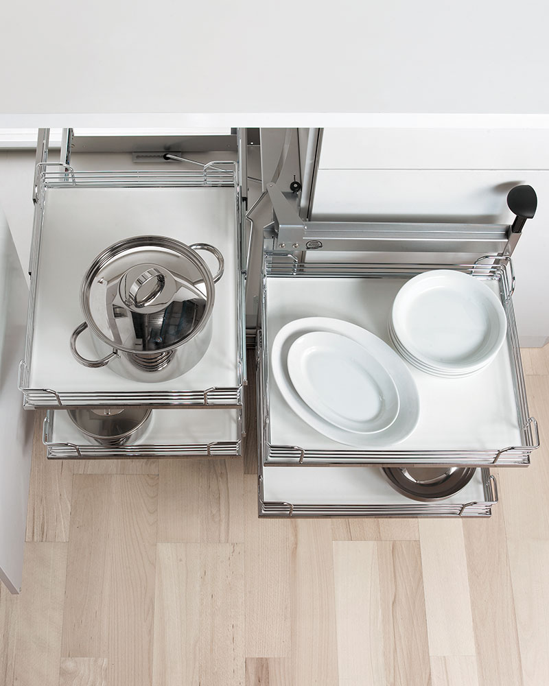 La solución perfecta para aprovechar un mueble alto de cocina