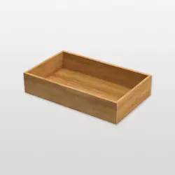 Boîte en bois basse