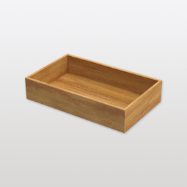Wooden box low