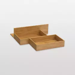 Holzboxen-Set niedrig Pleno
