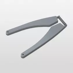 Door-pull bracket with spring for S+R